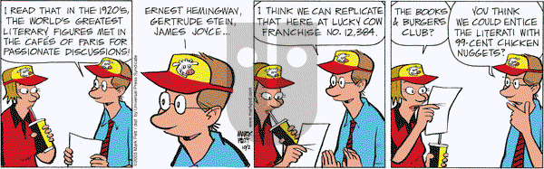 Lucky Cow - Thursday October 2, 2003 Comic Strip