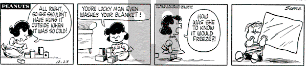 Peanuts - Monday December 28, 1959 Comic Strip