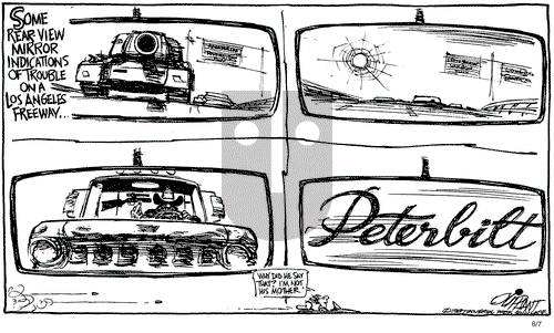Pat Oliphant on Friday August 7, 1987 Comic Strip