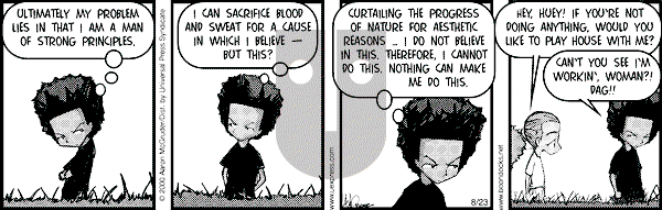 The Boondocks on Wednesday March 26, 2008 Comic Strip