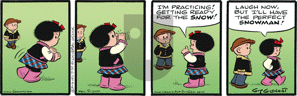Nancy on Monday December 9, 2013 Comic Strip