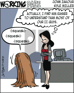Working Daze on Friday February 9, 2007 Comic Strip