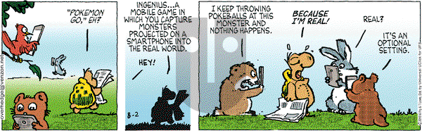 Over the Hedge on Tuesday August 2, 2016 Comic Strip