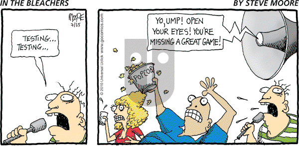 In the Bleachers on Sunday July 25, 2010 Comic Strip