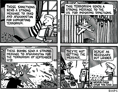 Ted Rall on Monday October 15, 2001 Comic Strip