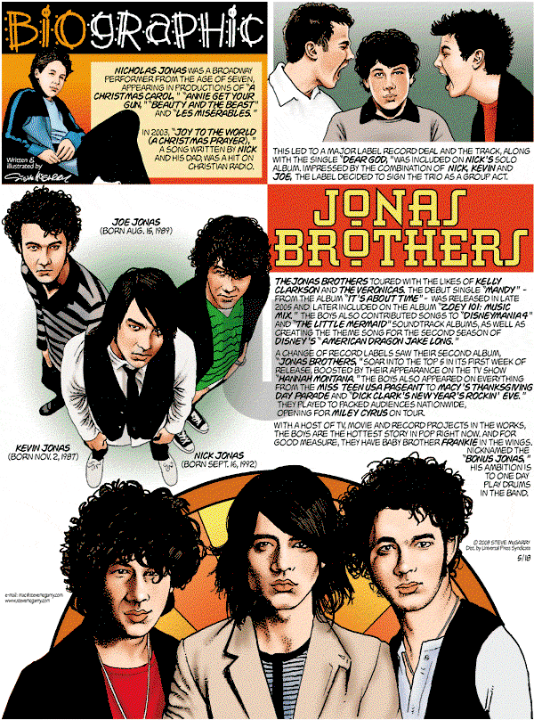 Biographic on Sunday May 18, 2008 Comic Strip