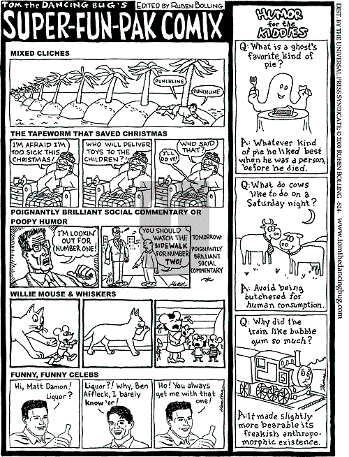 Tom the Dancing Bug on Saturday December 2, 2000 Comic Strip