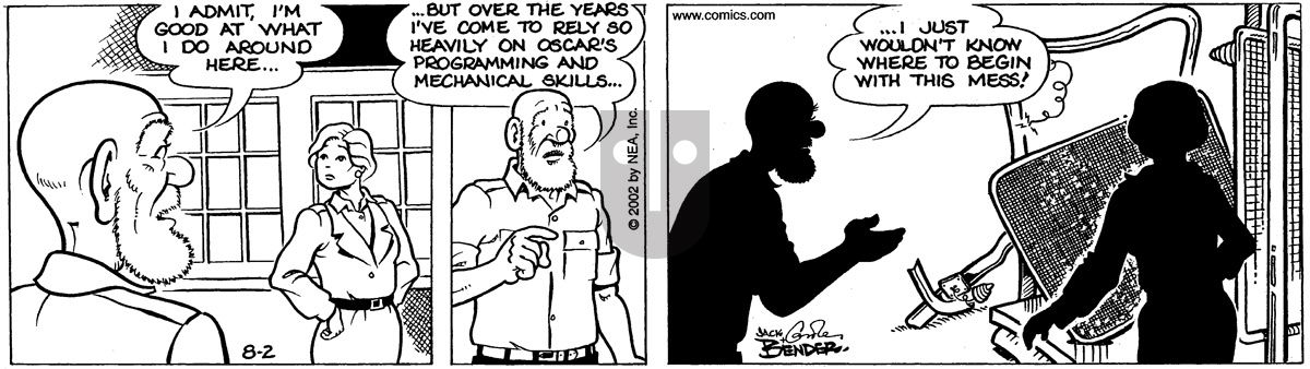 Alley Oop - Friday August 2, 2002 Comic Strip