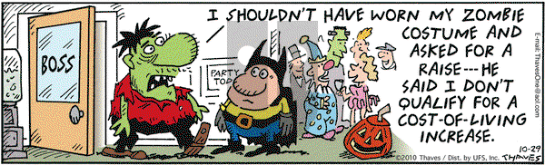 Frank and Ernest on Friday October 29, 2010 Comic Strip