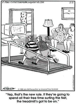 Close to Home on Saturday February 21, 1998 Comic Strip