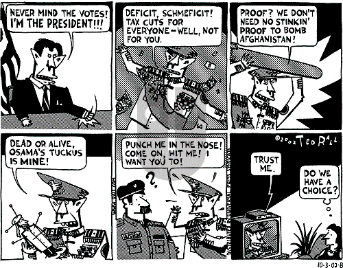 Ted Rall - Saturday October 5, 2002 Comic Strip