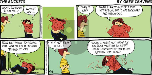 The Buckets on Sunday September 11, 2016 Comic Strip