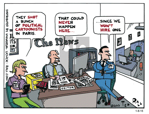Ted Rall on Thursday January 8, 2015 Comic Strip
