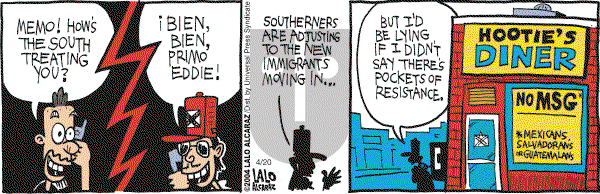 La Cucaracha on Tuesday April 20, 2004 Comic Strip