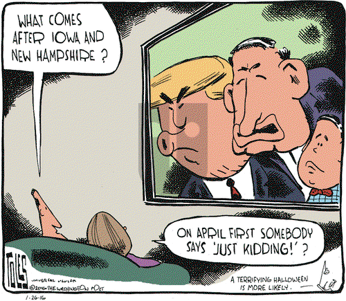 Tom Toles on Tuesday January 26, 2016 Comic Strip