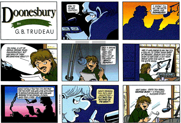 Doonesbury on Sunday March 8, 1992 Comic Strip