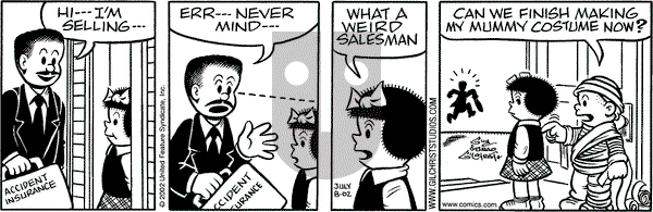 Nancy on Monday July 8, 2002 Comic Strip