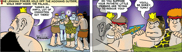 Alley Oop on Saturday April 10, 2010 Comic Strip