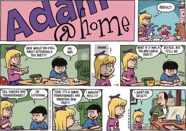 Adam@Home on Sunday January 12, 2014 Comic Strip