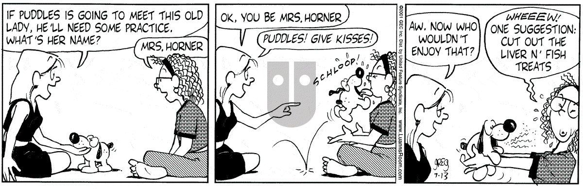 Luann - Friday July 13, 2001 Comic Strip