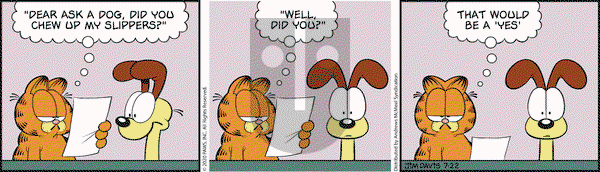 Garfield on Wednesday July 22, 2020 Comic Strip