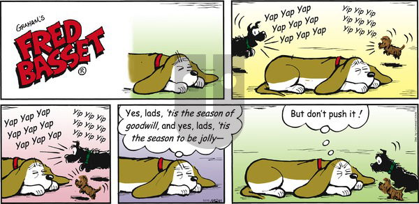 Fred Basset on Sunday December 15, 2013 Comic Strip