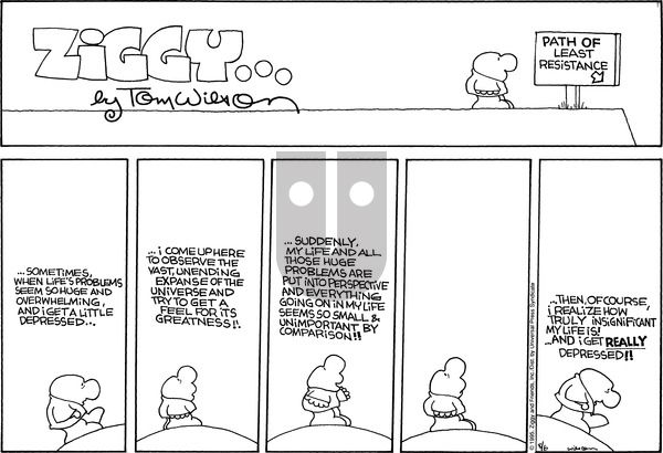 Ziggy on Sunday August 6, 1995 Comic Strip