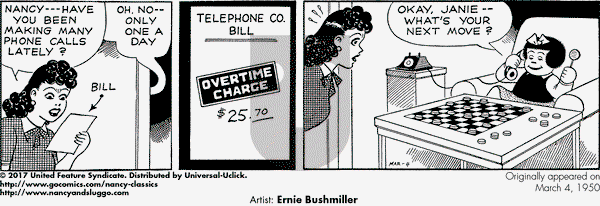 Nancy Classics on Saturday March 4, 2017 Comic Strip