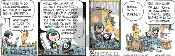 Non Sequitur - Wednesday January 25, 2012 Comic Strip