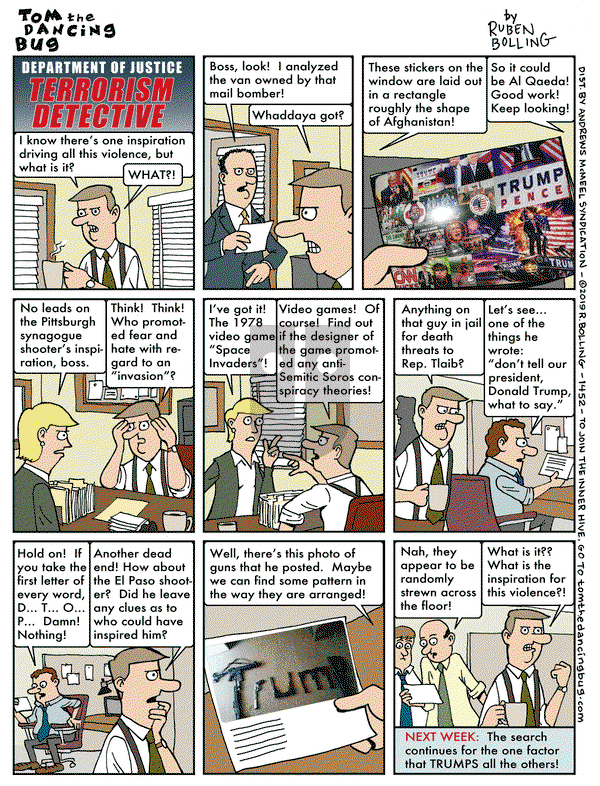 Tom the Dancing Bug on Friday August 23, 2019 Comic Strip