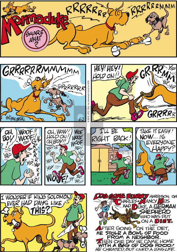 Marmaduke on Sunday June 2, 2013 Comic Strip
