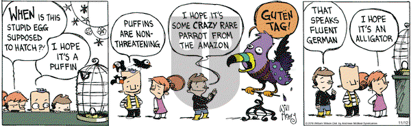 Wallace the Brave on Monday November 12, 2018 Comic Strip