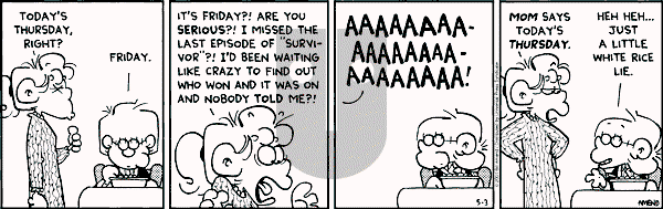 FoxTrot on Thursday May 3, 2001 Comic Strip