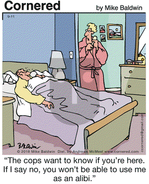 Cornered on Tuesday September 11, 2018 Comic Strip