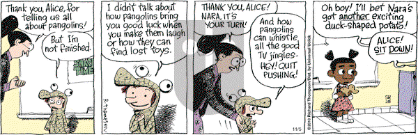 Cul de Sac on Friday November 5, 2010 Comic Strip