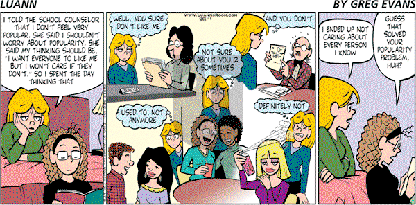 Luann on Sunday January 8, 2012 Comic Strip