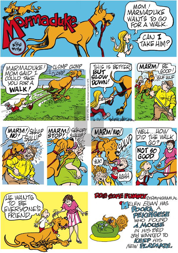 Marmaduke on Sunday June 24, 2012 Comic Strip