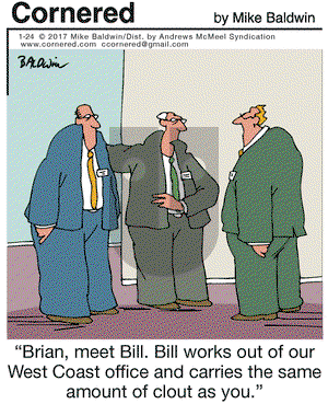 Cornered on Tuesday January 24, 2017 Comic Strip