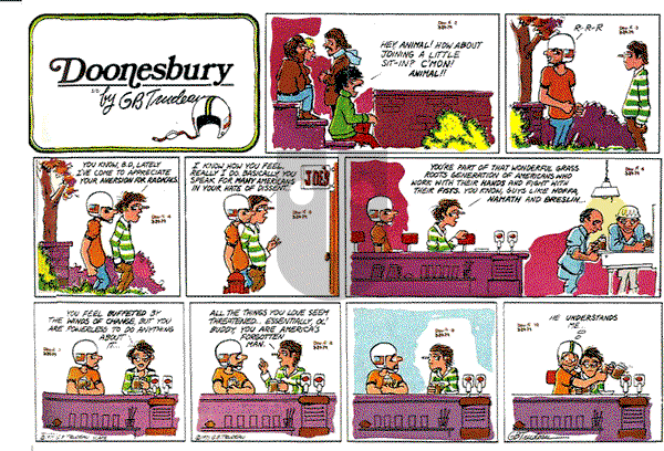 Doonesbury on Sunday March 21, 1971 Comic Strip