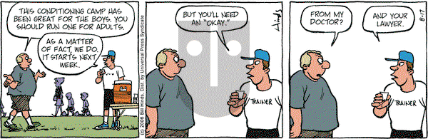 Cleats on Thursday August 17, 2006 Comic Strip