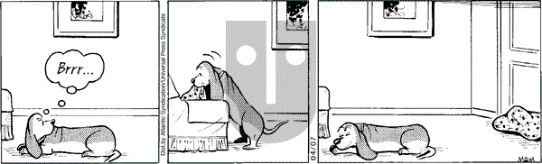 Fred Basset on Monday April 7, 2008 Comic Strip