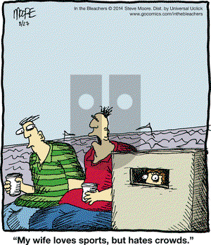 In the Bleachers on Wednesday August 27, 2014 Comic Strip