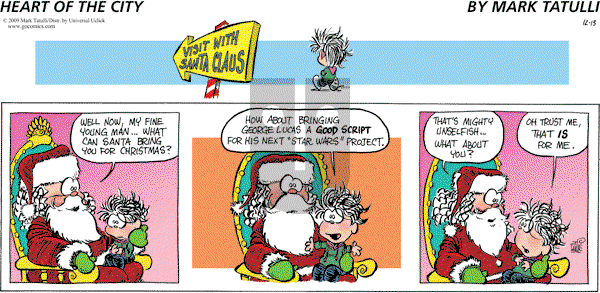 Heart of the City - Sunday December 13, 2009 Comic Strip