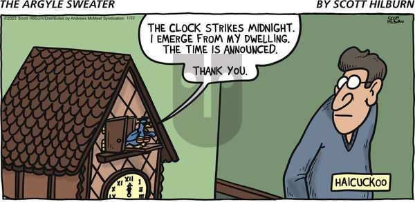 The Argyle Sweater - Sunday January 22, 2023 Comic Strip