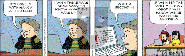 Nancy on Wednesday May 30, 2018 Comic Strip