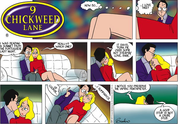 9 Chickweed Lane on Sunday March 30, 2014 Comic Strip