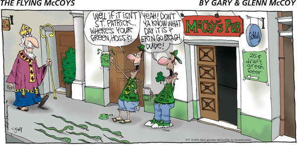 The Flying McCoys on Sunday March 17, 2013 Comic Strip