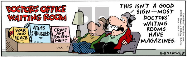 Frank and Ernest - Friday August 8, 2003 Comic Strip