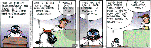 Get Fuzzy - Monday February 13, 2012 Comic Strip