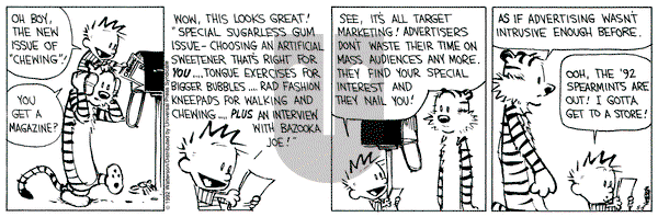 Calvin and Hobbes on Tuesday May 5, 1992 Comic Strip